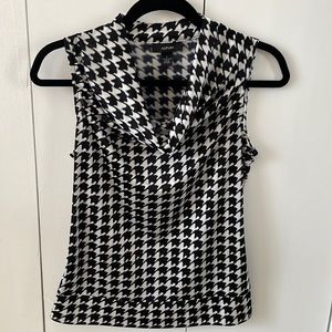 Women’s Alfani Silky Houndstooth Silky Blouse